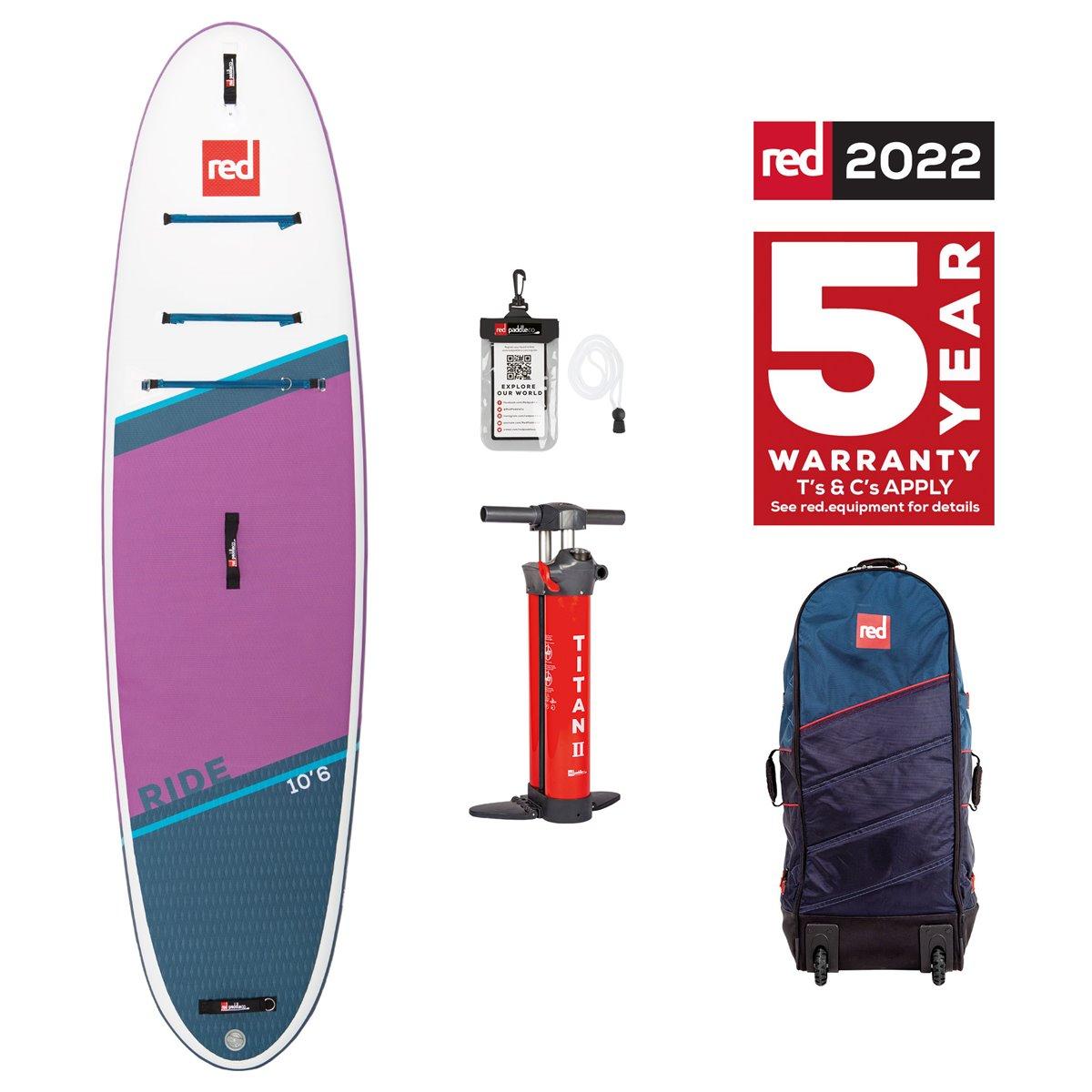 red paddle Ride Love the Oceans 10.6 ensemble sup gonflable bleu - | sup gonflables
