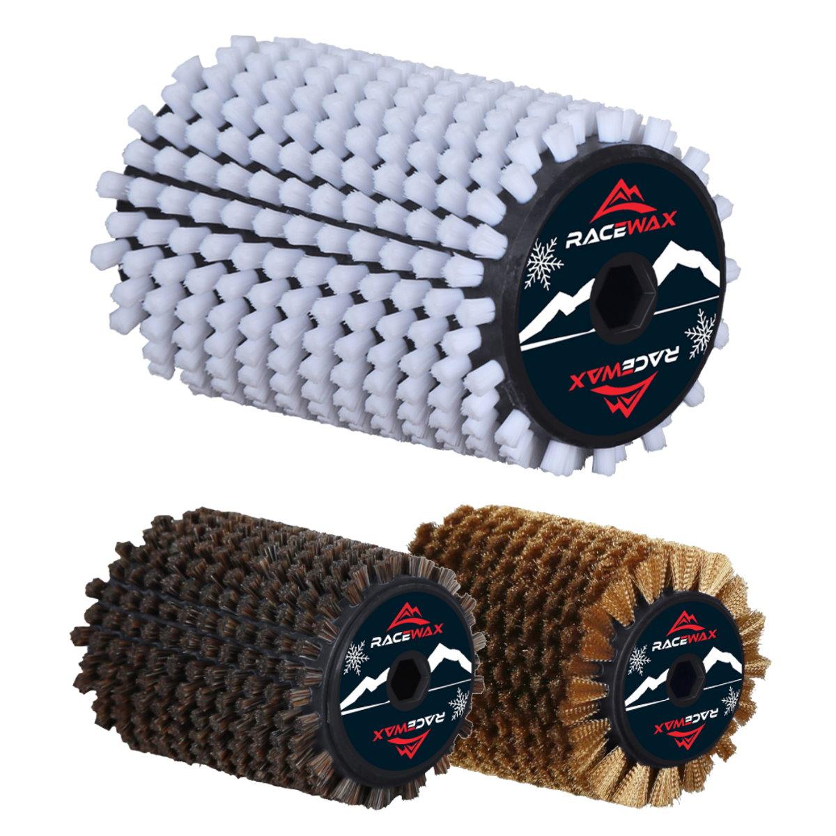 RaceWax Roto Brush Nylon Horsehair Set Spazzola rotore